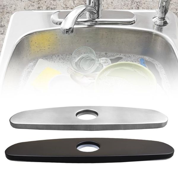 

kitchen faucets silver black 10 inch cover plate bathroom sink faucet hole deck 1