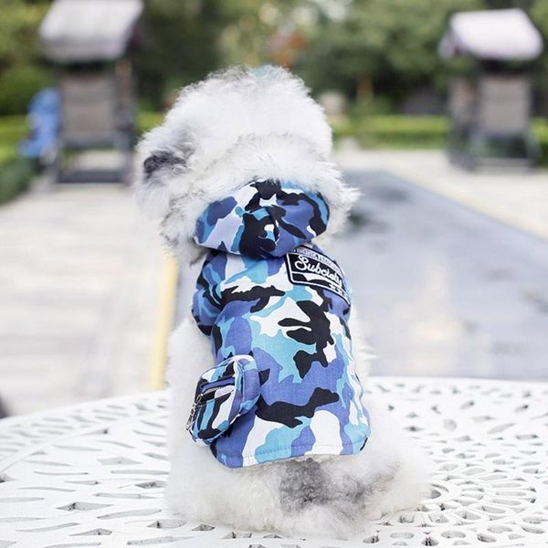

dog apparel 1pc pet dogs warm winter camouflage thickened vest coat for autumn puppy hoodie jackets accessories