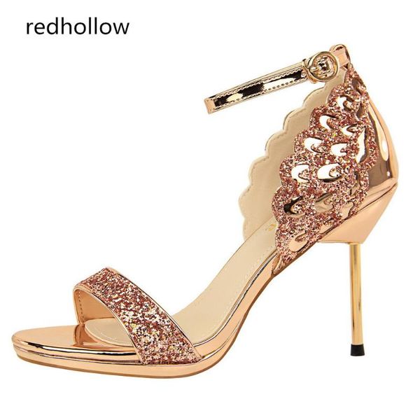 

dress shoes summer sandals women thin high heel female fashion bling wedding sandalia feminina open toe party pumps, Black