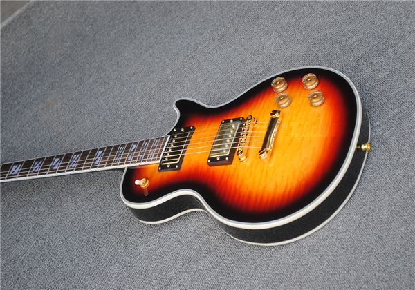 

wholesale high-quality custom electric guitar, tiger flame guitar. rosewood fingerboard