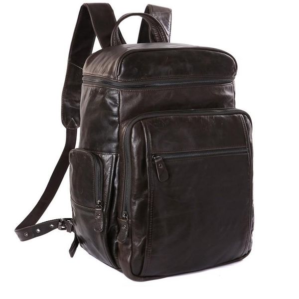 

backpack preppy style men daily causal rucksack bag pack lapleather for
