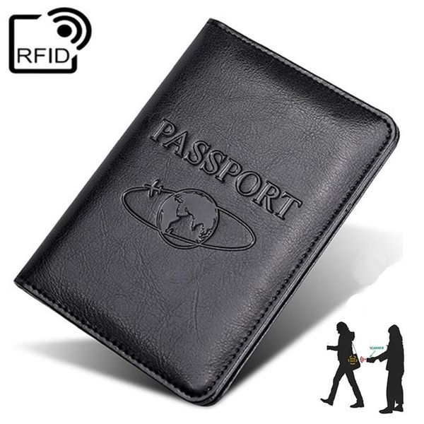 

card holders vintage rfid earth business passport covers holder travel accessories id bank pu leather high grade case women men wallet, Brown;gray
