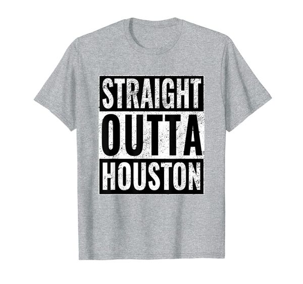 

straight outta houston - straight out of houston t-shirt, White;black