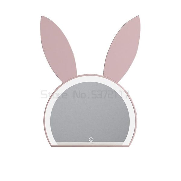 

mirrors nordic style makeup mirror pink lovely dressing deskprincess led lamp