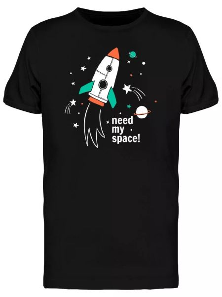 

Need My Space Graphic Tee Men's -Image by Shutterstock, White;black