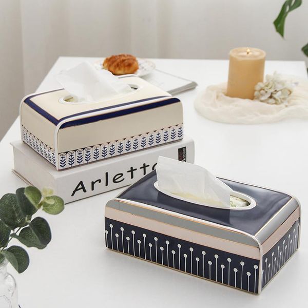 

tissue boxes & napkins fashion brief home ceramic decorative box fine art
