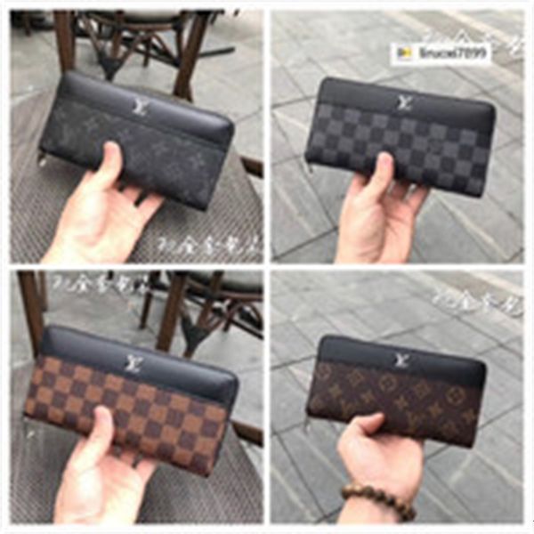 

purse luxury 0hri zipper change compartment 0102 women real leather long wallet chain wallets compact brand clutches evening key designer ca