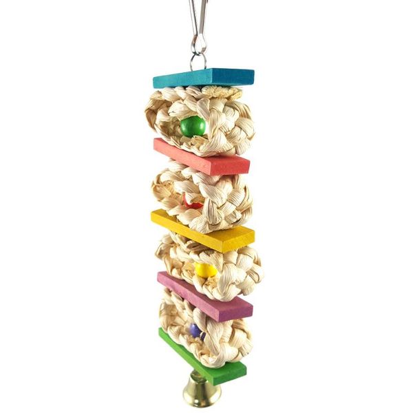 

other bird supplies colorful knots block parrot chewing toys for small and medium birds