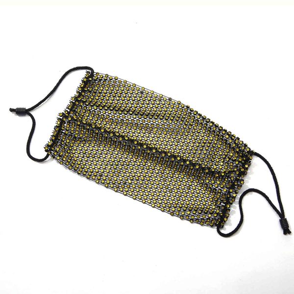 

straight new personalized red belt round drill elastic mesh mask face decoration