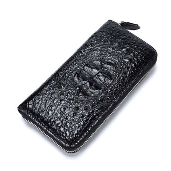 

wallets baoduli thailand men crocodile wallet business long clutch bag more screens genuine leather men's, Red;black