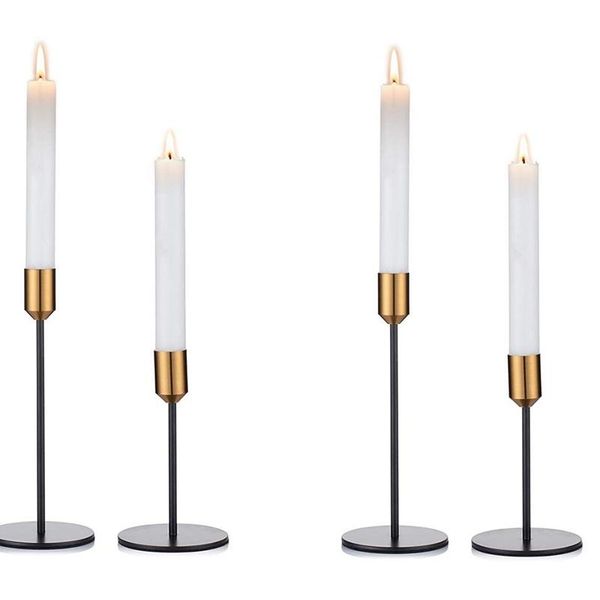 

candle holders absf 4 pcs candlestick taper holders, stick set, table decorative