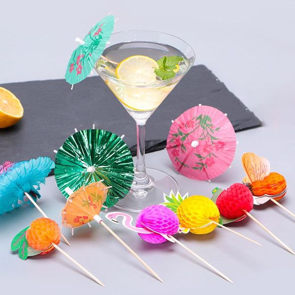 

forks lockdown party ostrich pineapple shape fruit fork umbrella stirrers cocktail kitchen bar drink decoration supplies