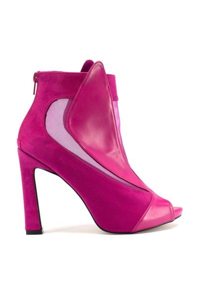 

sandals 9y-329956 women heels fuchsia, Black