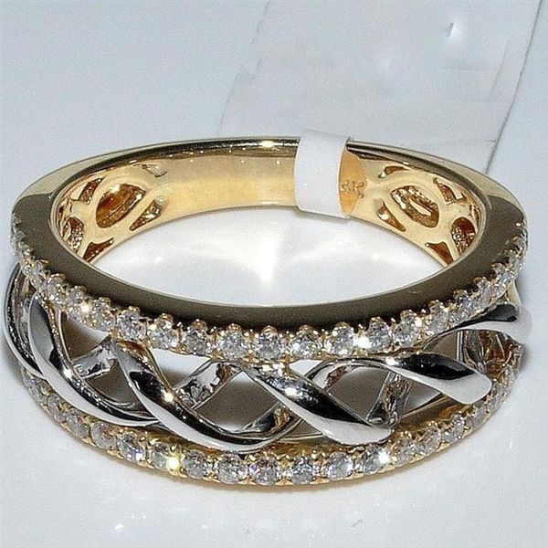 

bling multilayer orange princess cut rings for women engagement jewelry charm gold color wedding ring men o4m037 cluster, Golden;silver