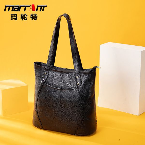 

large 2021 capacity single shoulder tote women's cattle leather bag 7396