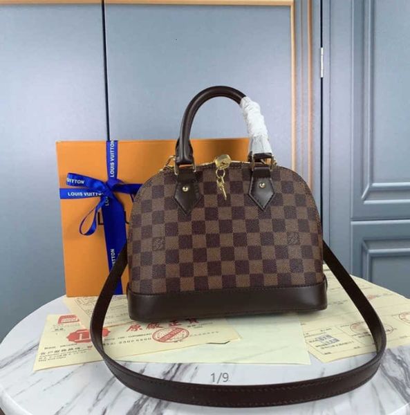 

small shoulder handles cross brand brown grid single designer handbags iconic luxury shoulder bags totes aie#m53152 body bag m53151 clut