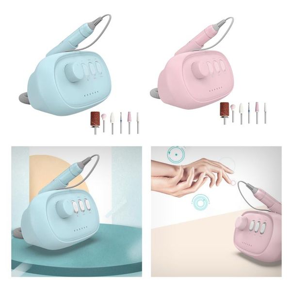 

nail drill & accessories professional file machine portable manicure pedicure tool kit 30000rpm electric polisher