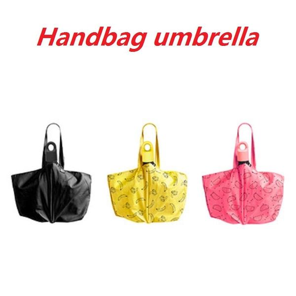 

umbrellas handbag umbrella uv protection rain dual-use folding clear small fresh bag gift sun paraguas creative parasol for women