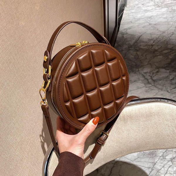 

crossbody bag for women luxury handbags bags designer leather round small shoulder female zip purse