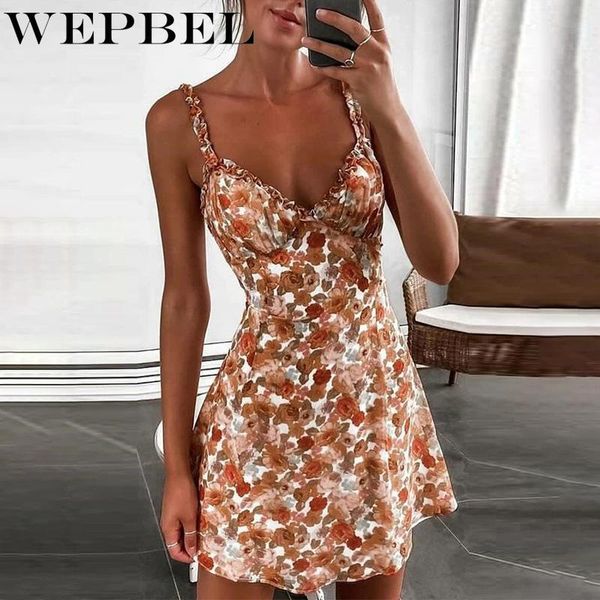 

floral print spaghetti strap dress ladies elegant sleeveless halter high waist slim fit party evening casual dresses, Black;gray
