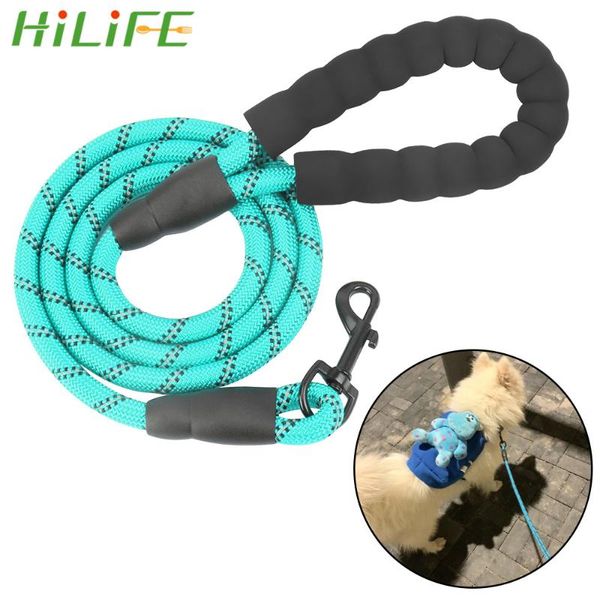 

reflective wire dog leads for labrador husky rottweiler pet products medium big collar leashes 1.5cm length soft foam handle collars &