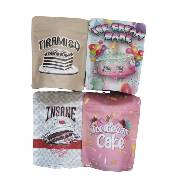 

7g jokes up 7 gram runtz ice cream cake smell proof resealable bag 3.5g gelato packaging gorilla glue mylar bags 3.5 jllprk