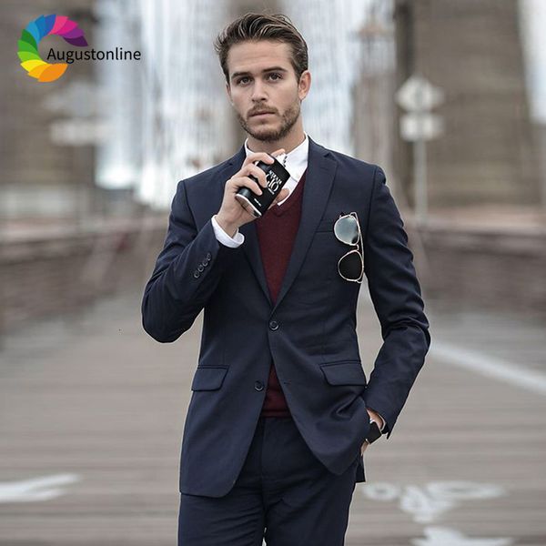 

men's suits & blazers men designs black casual wedding groom blazer slim fit custom made tuxedo prom costume homme mariage 2 piece, White;black