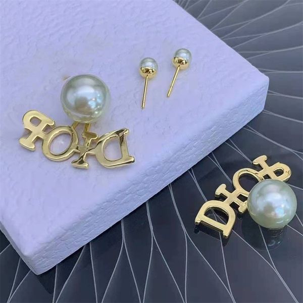 

earrings new pearl 925 silver needle color brilliant diamonds