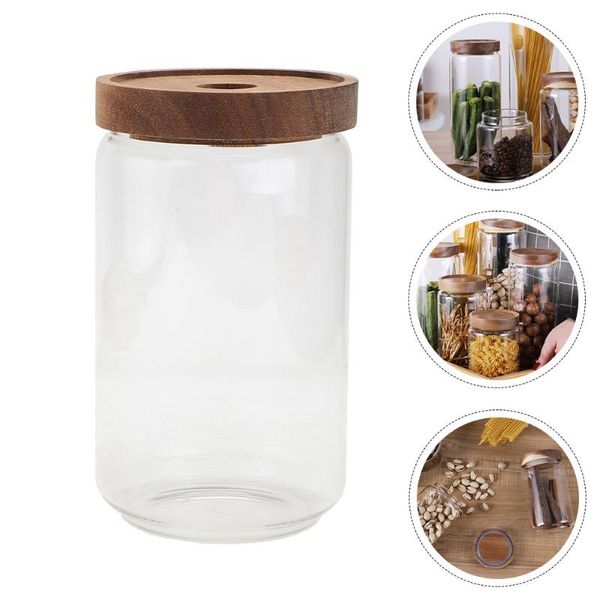 

storage bottles & jars 1pc practical food glass jar for seasoning nuts grains oatmeal