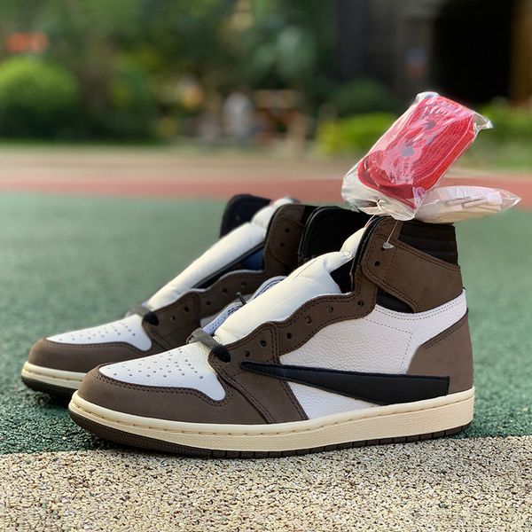 

high og authentic 1s ts fragment basketball shoes mens jumpman 1 womens deep brown mocha cactus jack joint design classic highgang culture s, Black