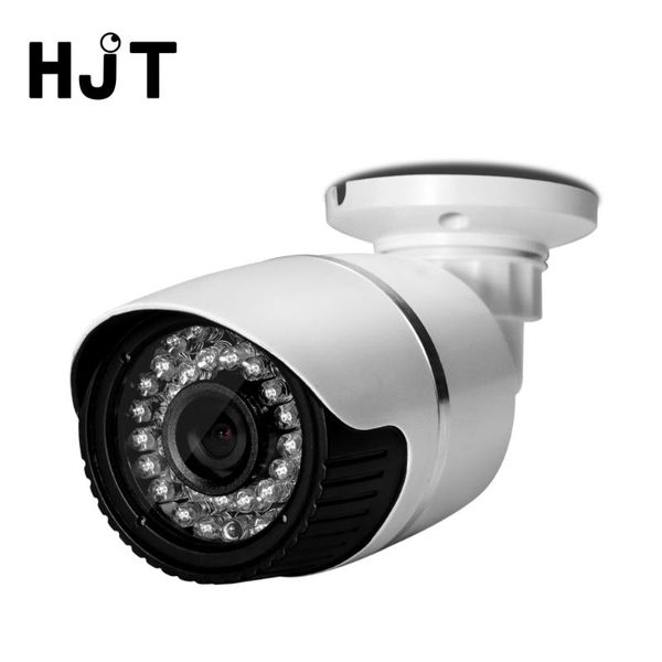 

cameras hjt h.264/h.265 poe 1080p 2.0mp ip camera outdoor ir night vision waterproof cctv netwnok white uc