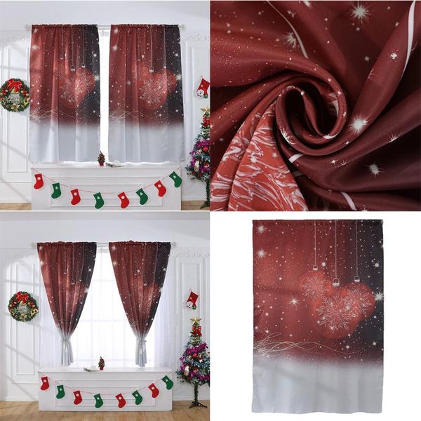 

curtain & drapes christmas window treatment voile drape valance 1 panel fabric in living room home decor valances c 3.29