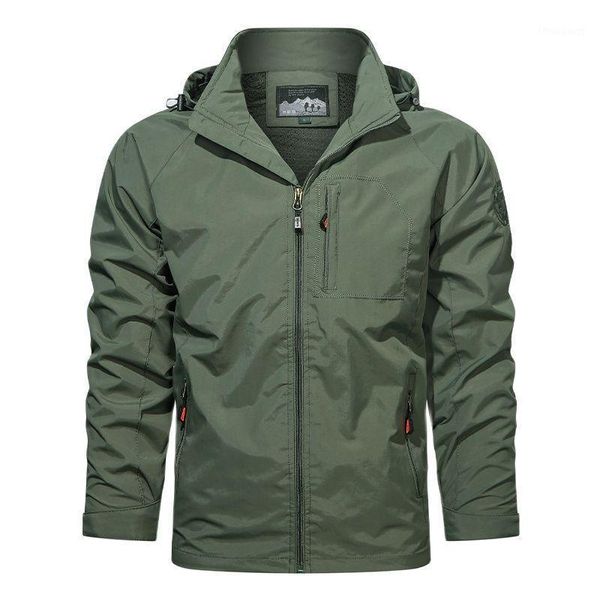 

men's jackets fall 2021 waterproof jacket military sharkskin soft shell outdoor fashion trench coat hooded for me, Black;brown