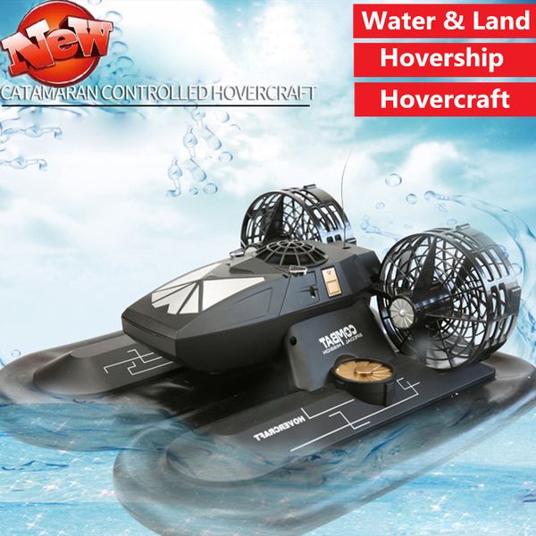 

high simulation remote control hovership boat amphibious transport dock 6ch remote control hovercraft boat wate land 2 to 1 toys
