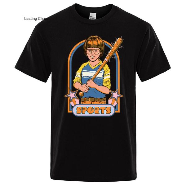 

men's t-shirts lasting charm eeme spos variant civity print t-shirtsrt man casl brand t-shirt summer bhing cloth random lost men, White;black