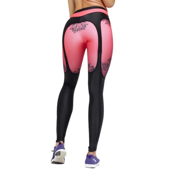 

women's leggings 2021 style push up women sportswear plaid gradient color legging female pants bodybuilding fitness leggins, Black