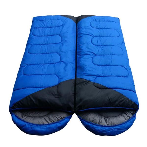 

outdoor pads camping envelope four seasons cot portable bed thickened indoor for warmth couple stitching sleeping bag