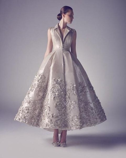 

party dresses exquisite appliqued v-neck evening ball gown sleeveless satin ankle-length dress cap sleeve sash formal vestidos, White;black