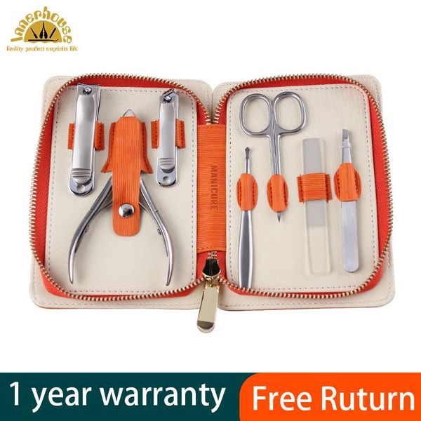 

nail art kits innerhouse manicure set pedicure sets clipper stainless steel professional fingernail cutter tools with travel case kit