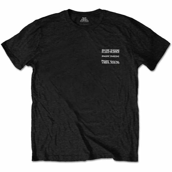 

imagine dragons man glitch licensed men t-shirt, White;black