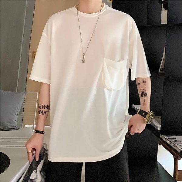 

streetwear tees shirts tshirt men poleras hombre 2021 summer colors white tee shirt homme nightclub flash t-shirt male women men's t-sh, White;black