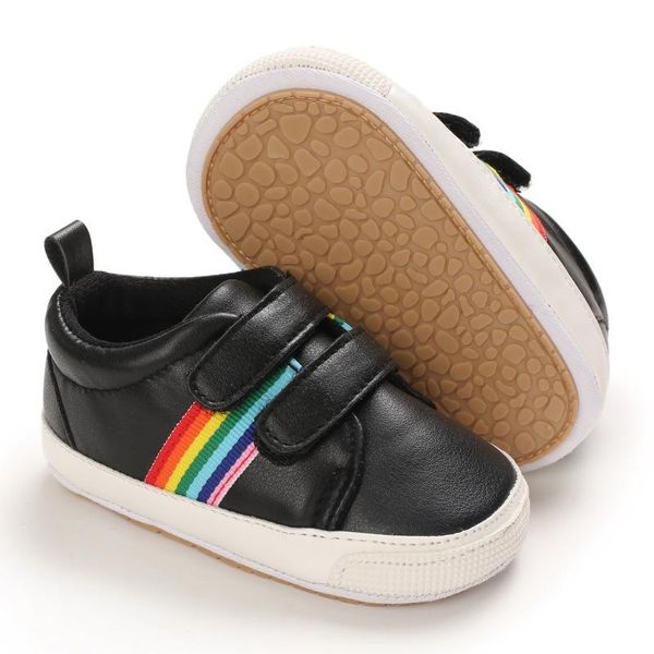

toddler shoes colorful rainbow sports sneakers anti-slip first walkers casual baby boys girls indoor crib