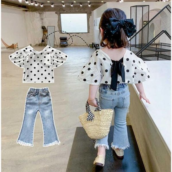 

1 6t kids clothes set toddler girls outfit summer short sleeve pants 2pcs fashion bohemian costume suits, White