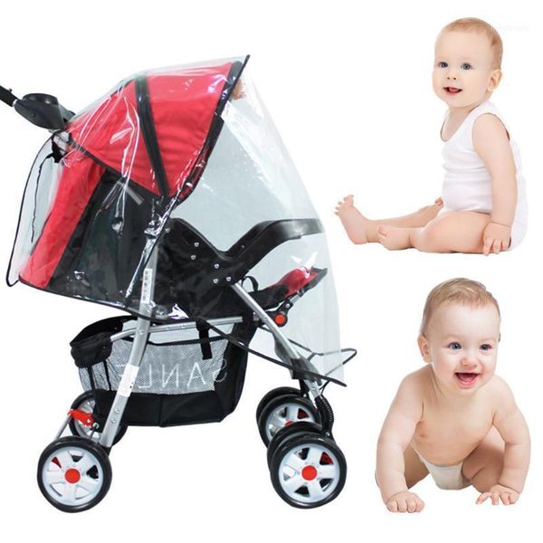 

stroller parts & accessories baby rain cover child windproof waterproof dust pushchair pram transparent weather shield1