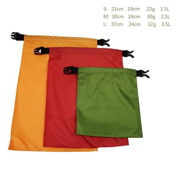 

outdoor bags 3pcs/set waterproof dry bag pack 1.5l/2.5l/3l river rafting swimming boating water resistance