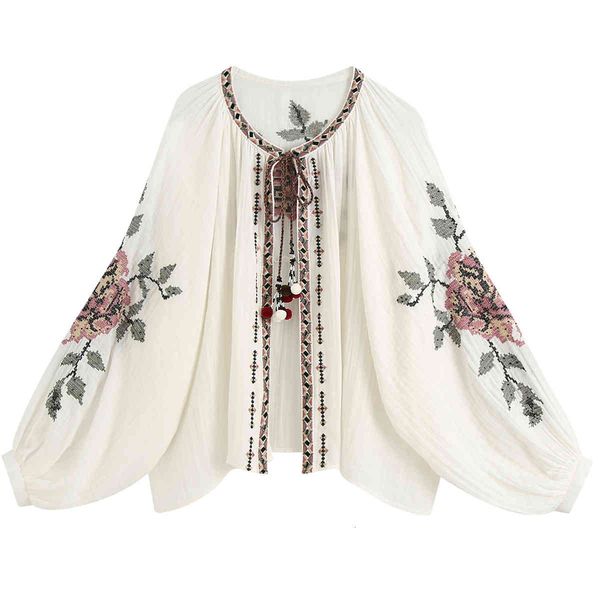 

casual dresses women cardigan with beads embroidered shirt blouse round neck long sleeve blouses hippie chic tassel blusas ldhs, Black;gray