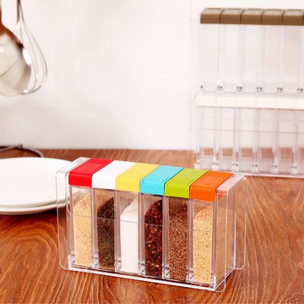 

pcs prtable transparent condiment bottle seasoningjars spice storage salt and pepper sprayer containers kitchen accessories bottles & jars