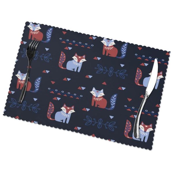 

mats & pads placemat for dining table cute heat-resistant kitchen 6 pcs accessories