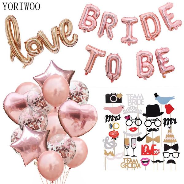 

party decoration yoriwoo mr mrs wedding to be bride balloons foil bachelorette decorations hen accessories team bridal shower favors