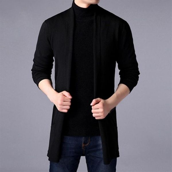 

men's jackets all match fabulous solid color thick winter sweater coat skin-friendly pockets for outdoor, Black;brown